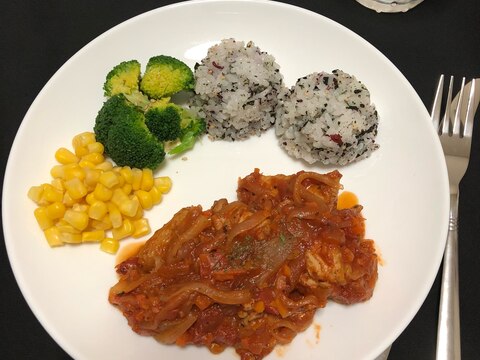 カチャトーラ 鶏肉のトマト煮込み ♪